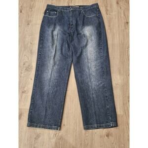 Vintage FNF Function N Future Jeans Wide Leg 90's, Skater Mens 42X32 Blue